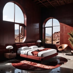 Дизайнерская кровать #2f2b75