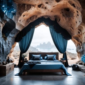 Дизайнерская кровать #2f7794